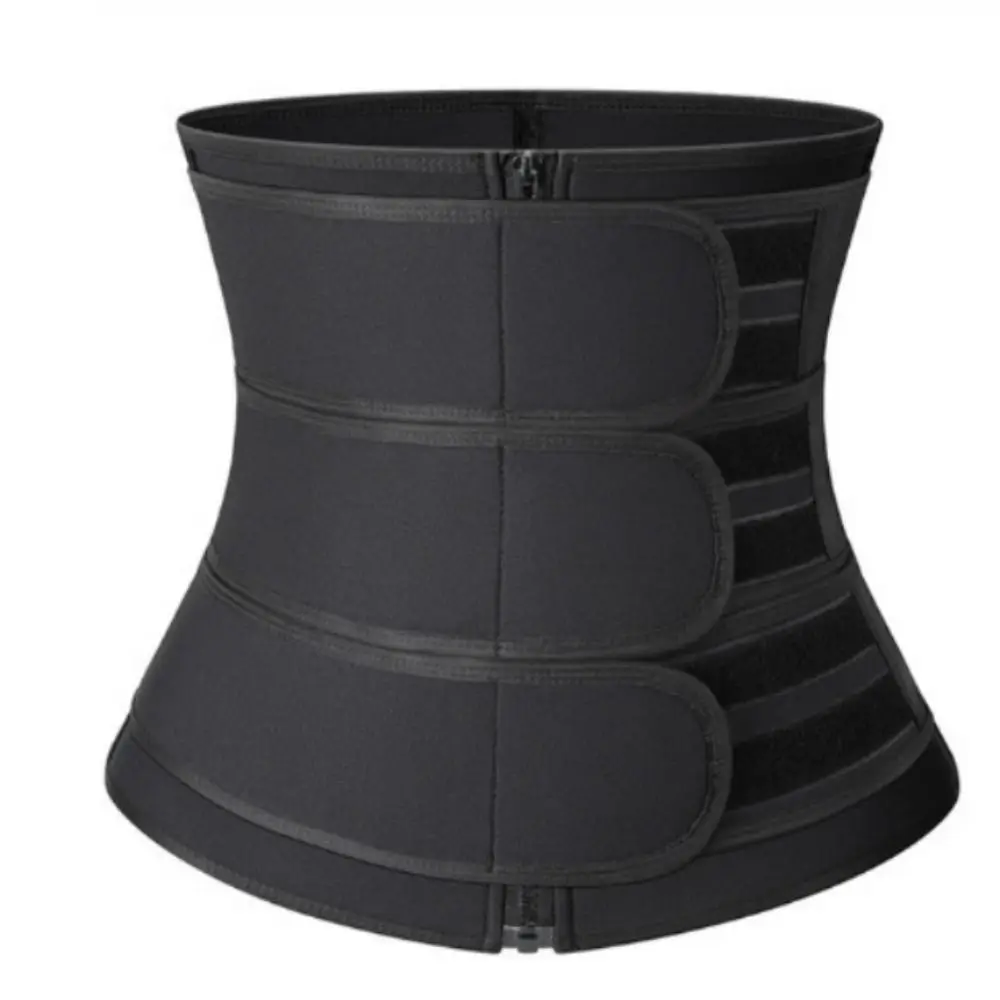 Body Shaper Double Straps Waist Trainer Corset Compression Sauna Sweat Fitness Body Shaper Hot Waist Trimmer Sweat Fat Burner