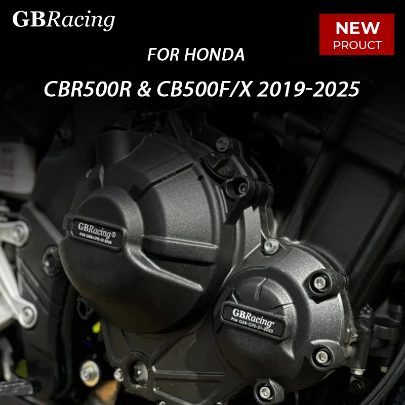 

GBRacing For HONDA CBR500R, CB500F/X & NX500 Engine Cover Set 2019-2025 Pulse Cover 2013-2025 Clutch Cover Alternator Cover