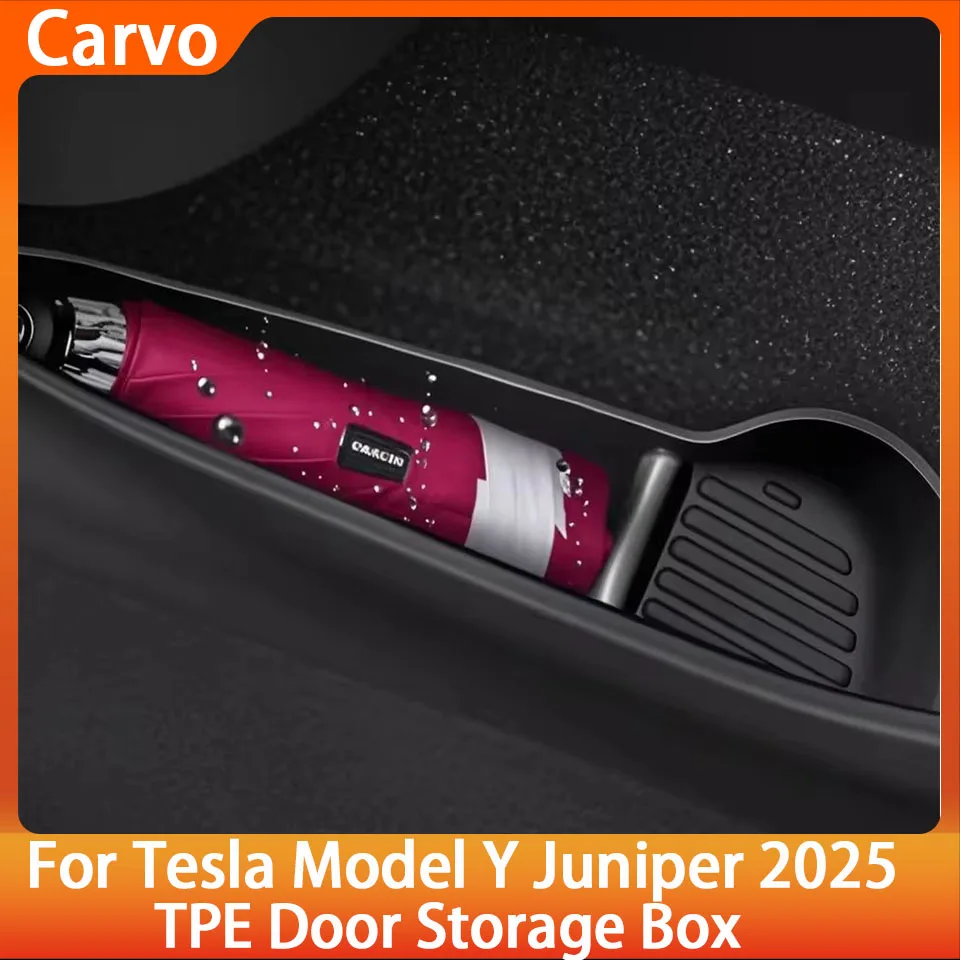 

for Tesla Model Y Juniper 2025 2026 door handle storage box, Model Y front rear door storage organizer box travel accessories