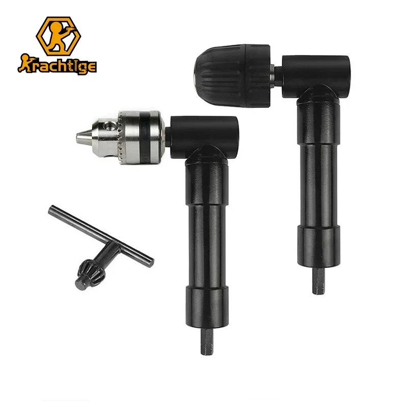 Electric Drill Chuck Electric Accessories 0.8-10mm 1-10mm Narrow Space Right Angle Drilling Tool Three Jaw Chuck Cornerer