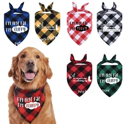 Personalized Plaid Triangular Dog Bandana Collar, Custom Pet Triangular Bib Scarf for Cat, Puppy Accessories