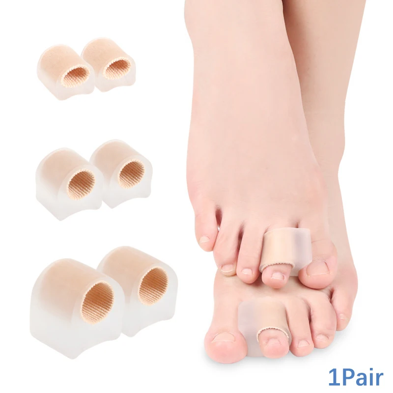 1Pair Toe Separators Bunion Corrector Straightener For Bunion Overlapping Hammer Toes Relief With Toe Spacers Toes Tube