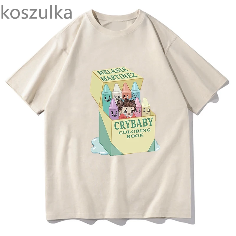 Melanie Martinez CryBaby T Shirt Men Women Letter Print Clothes Hip Hop Cotton Short Sleeve Streetwear Fashion Tees Streetwear