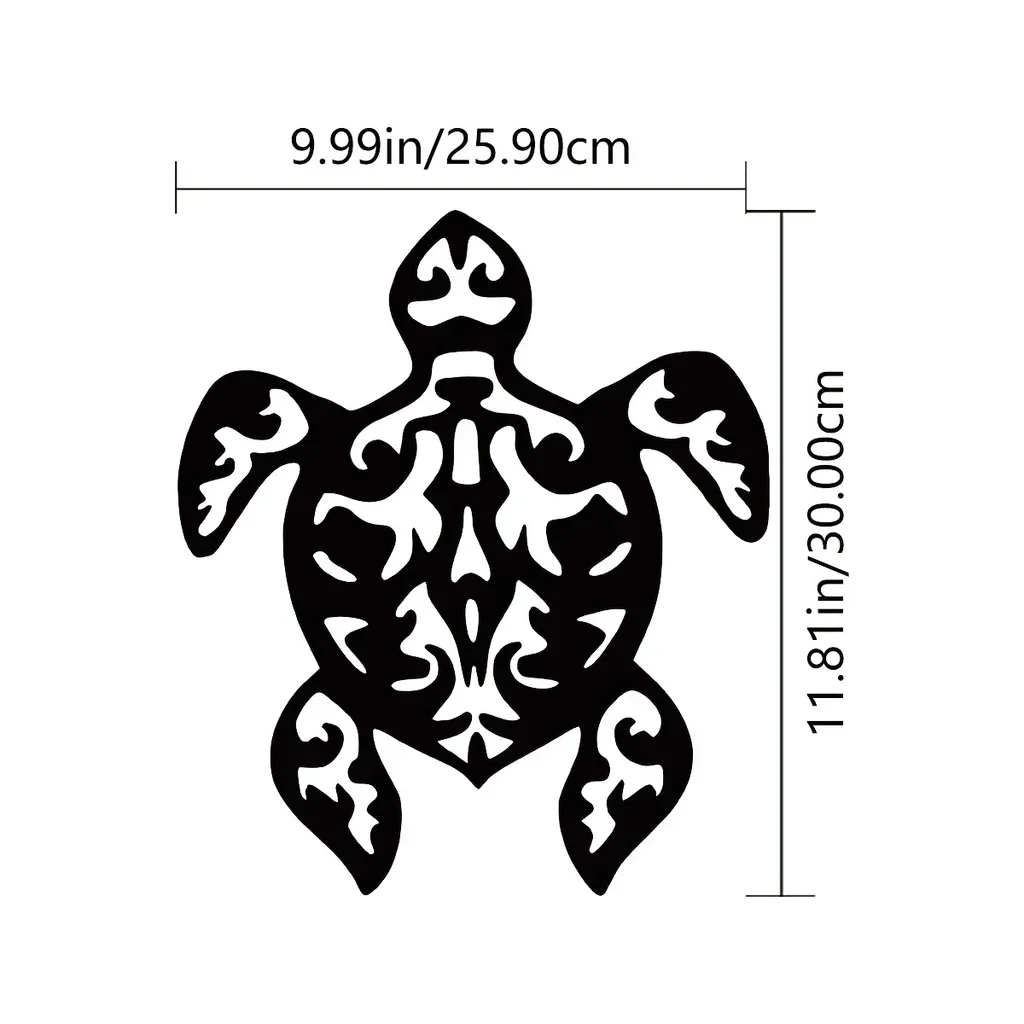 HELLOYOUNG 금속 바다 거북이 홈 데코, 모던 벽 장식, 침실 스티커, 벽화 방 장식, 금속 벽걸이 장식