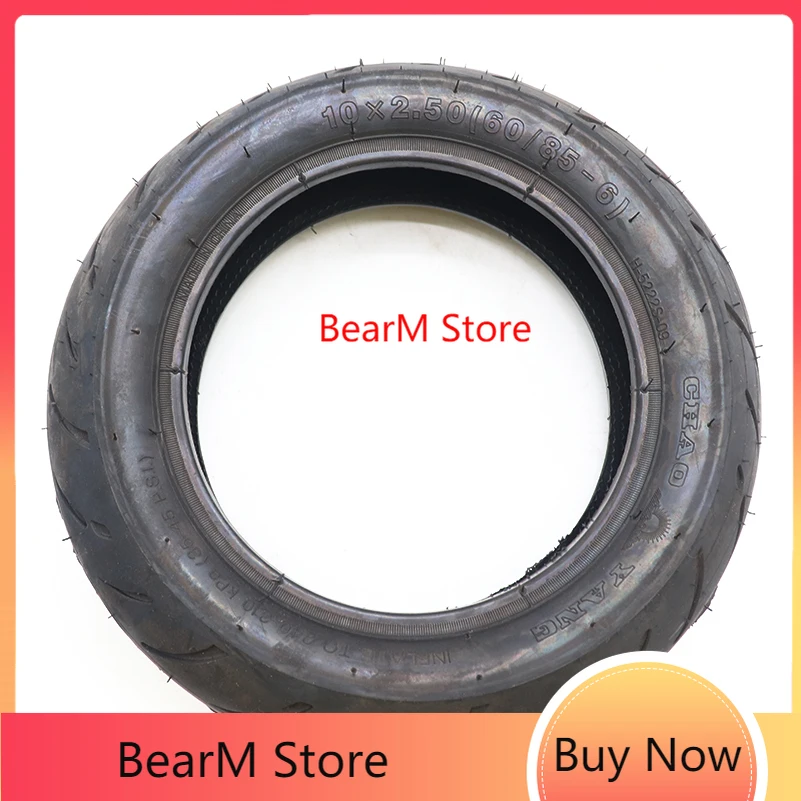 10x2.50 (60/85-6) Outer Tire 10 Inch Widening Thickening Wearable Tyre for Electric Scooter