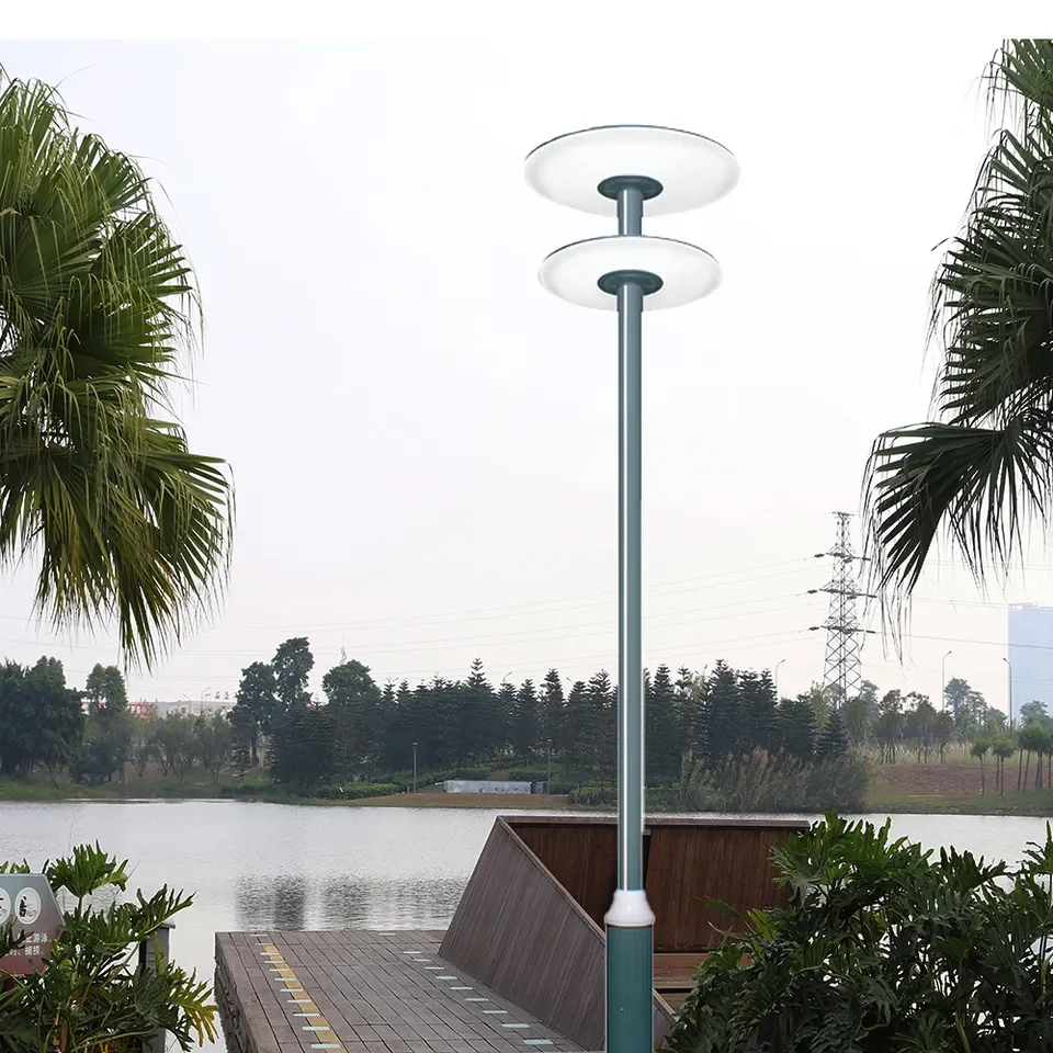 

Outdoor Colorful Glow Decoration Aluminium Garden Lamp Post 3m 4m 5m30w 40W 50W Post Top Led Garden Lights