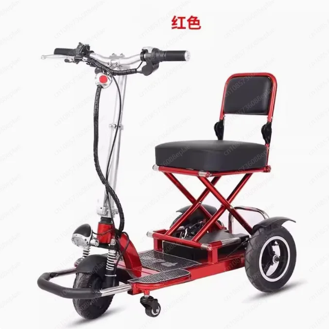 

Wheelchair for Disabled Senior Mobility Scooter, 48V 12A Folding Electric Trike, Up to 50KM, Anti-Rollover, Three-Speed Gear,