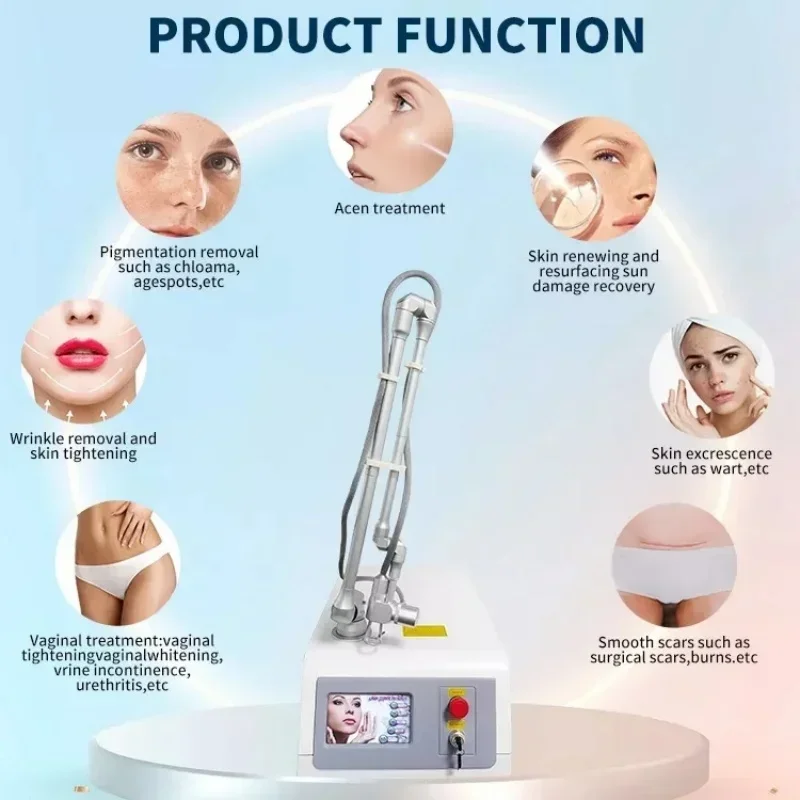 Latest in 2024 Fractional Co2 Lase Beauty Items Vaginal Treatment Skin Resurfacing Acne and Scars Removal