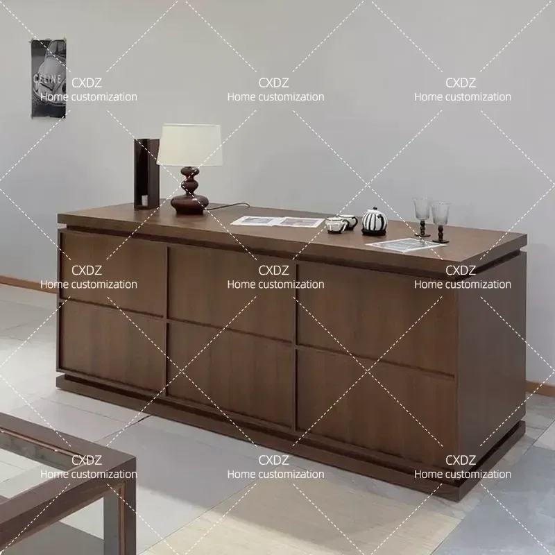Clothing Store Locker Display Decorative Cabinet Walnut Color Nakajima Cabinet checkout page