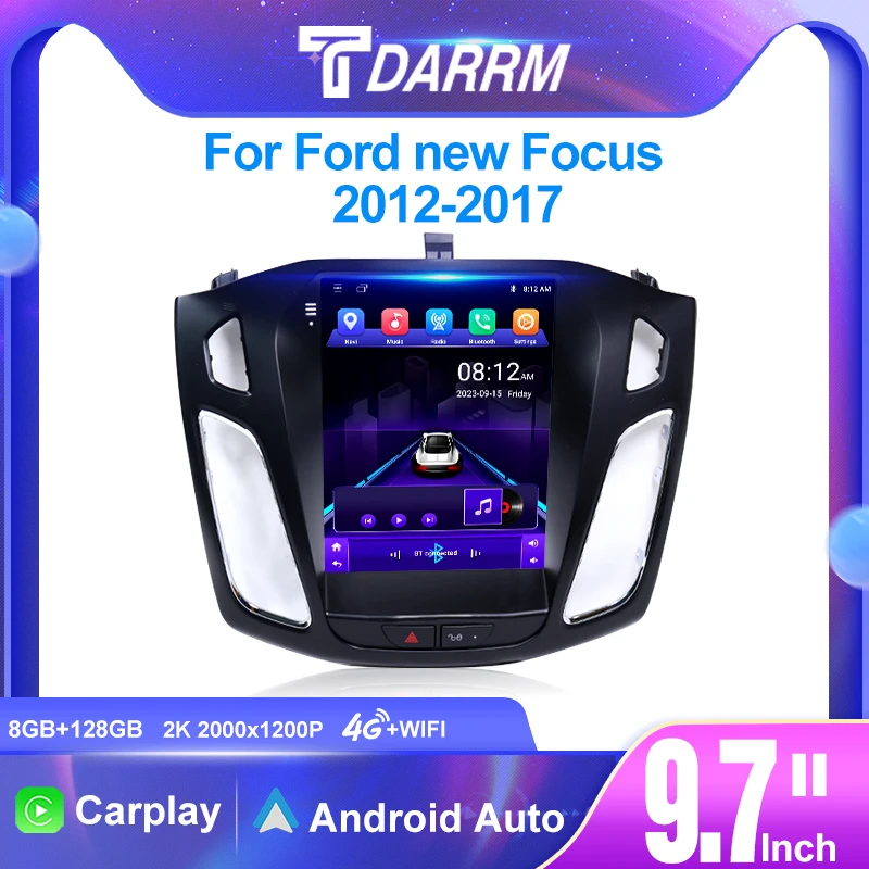 

Ford Focus Mk 3 2011- 2019 Tesla Style 9.7' Screen Car Radio Multimedia Video Player Navigation CarPlay GPS Android Auto DVD