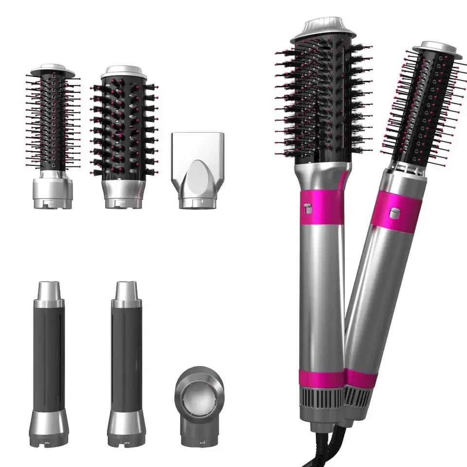 

High Speed Hot Air Hairdryer Brush 7 in 1 Hot Air Brush With Negative Ion Ceramic Hair Brush Blow Dryer