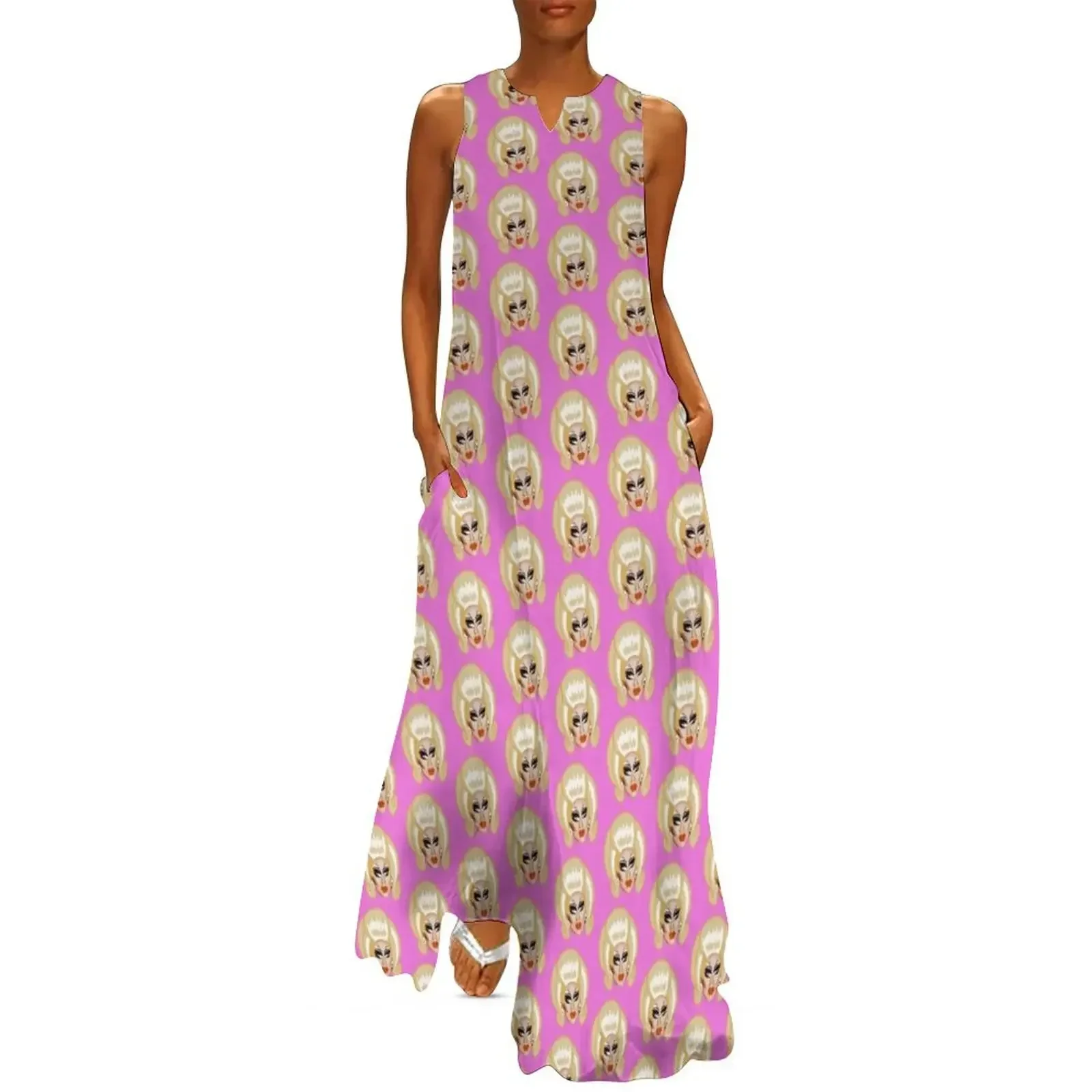 

Trixie Mattel Long Dress Women's summer long dress luxury dress Clothing female
