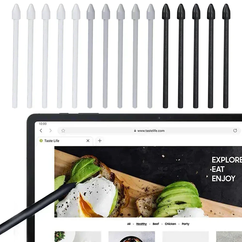 Stylus S pensil ujung pena sentuh, Nib pengganti dengan klip untuk Samsung Galaxy S24 S24Ultra Tab S9 S9U S9FE S