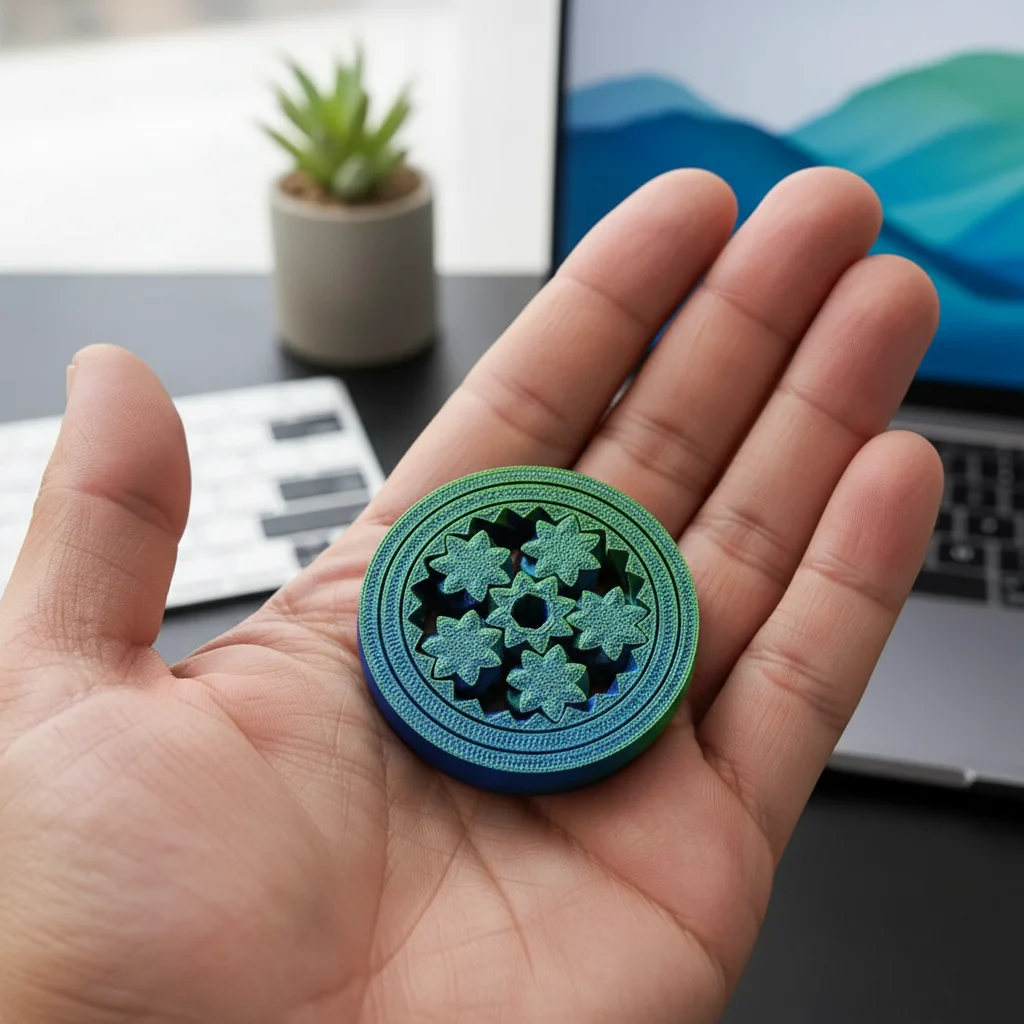 3D Printed Planetary Gear Gyroscope Stress Relief Toy For Office Home Use
