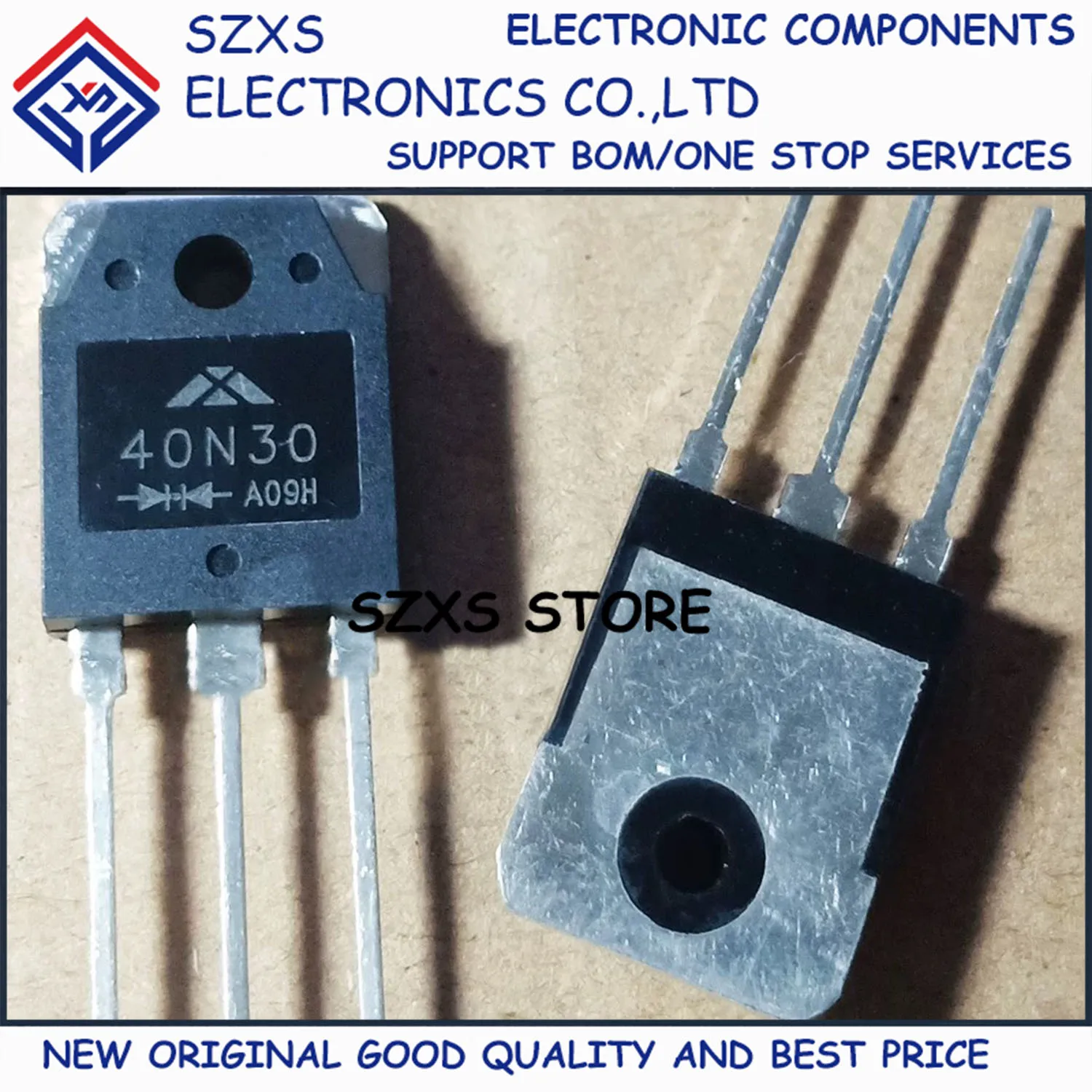 

New Original 10Pcs 40N30 TO-3P 300V 40A Fast Recovery Diode In Stock Electronic Components Good Quality