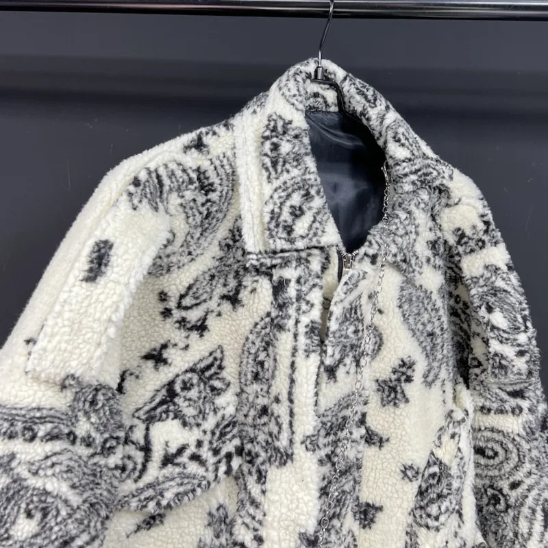 WVGA Autunno Inverno New Man High Street Falso in due pezzi Trendy Giacche a maniche lunghe Nicchia Casual Colletto rovesciato Cappotti Ins W12816