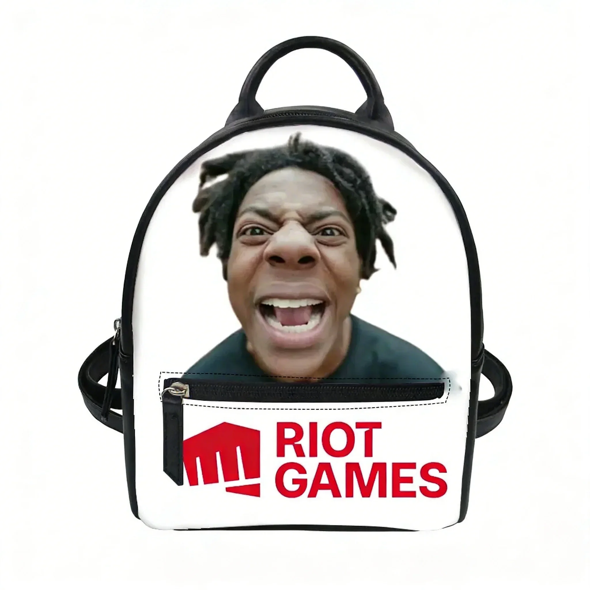 

IShowSpeed Hip hop Rap Singer Custom Backpack Purse Women Carter Schoolbags Double Shoulder Bag Mini Daypack Leather Travel Bag