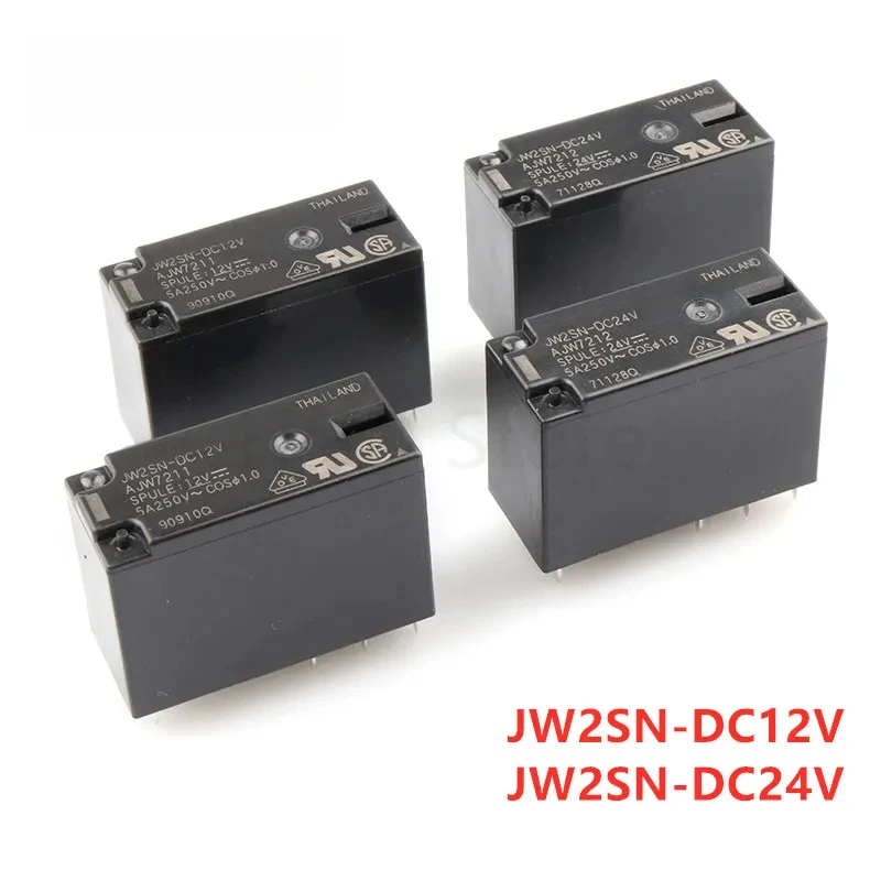 5A 12V 24V DC الطاقة التقوية 8Pin JW2SN-DC24V JW2SN DC24V AJW7212 JW2SN-DC12V JW2SN DC12V AJW7211 JW2SN-DC48V
