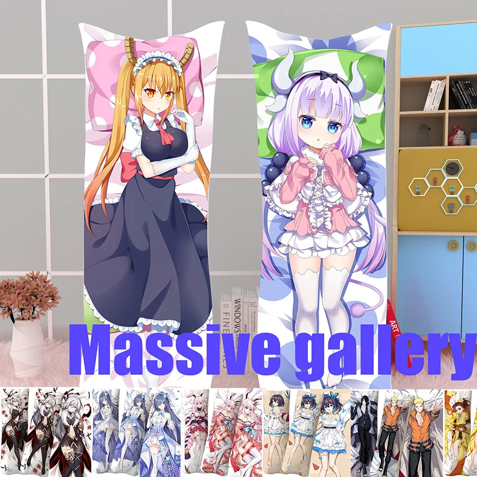 Anime Pillow Cover Dakimakura Kisaragi Double-Sided Print Life-Size Body Pillows Cover Adult Case Bedding Gifts