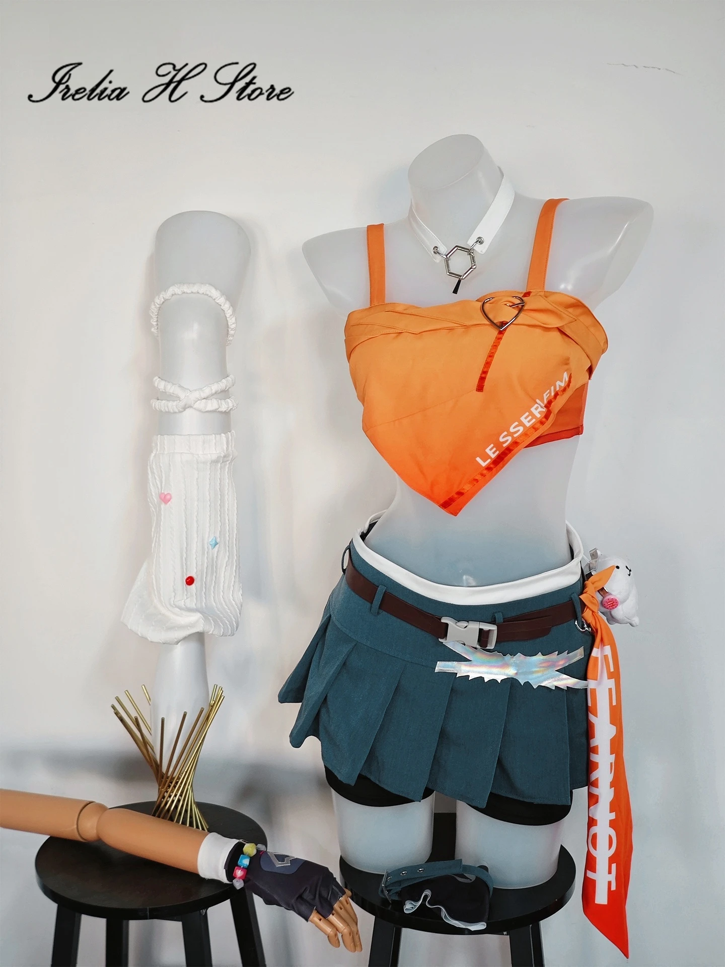 

Irelia H Anime OW Mercy Cosplay Costume Mercy Angela Ziegler K-pop Dress Suit Women Halloween Costumes