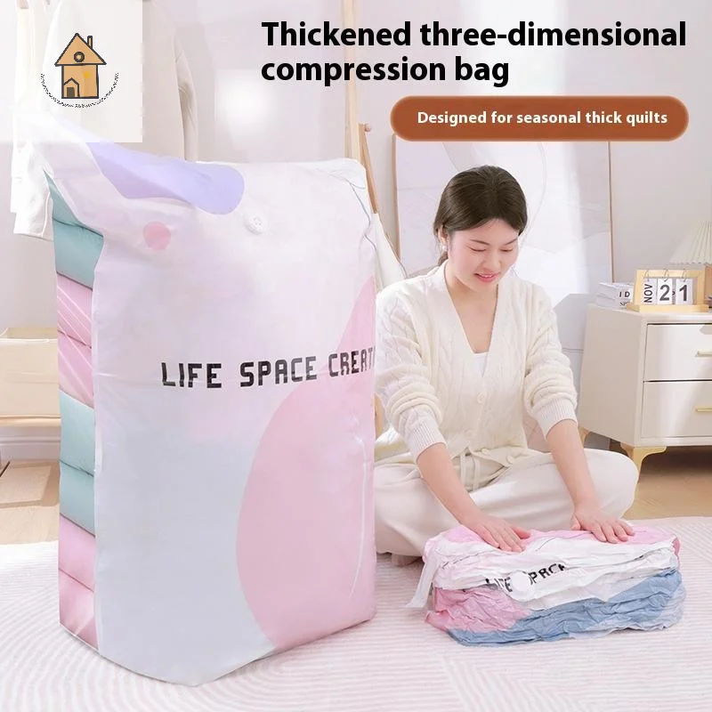 

No Need Pump Vacuum Bags Large Plastic Storage Bags For Storing Clothes Blankets Compression Empty Bag Covers Travel Accessories