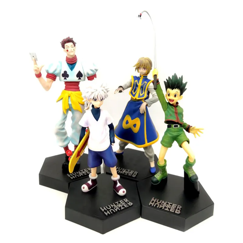 24cm Hunter Anime Figure Gon Freecss & Killua Zoldyck Action Figure Gon Freecss Figure Kurapika Figurine Model Doll Toy