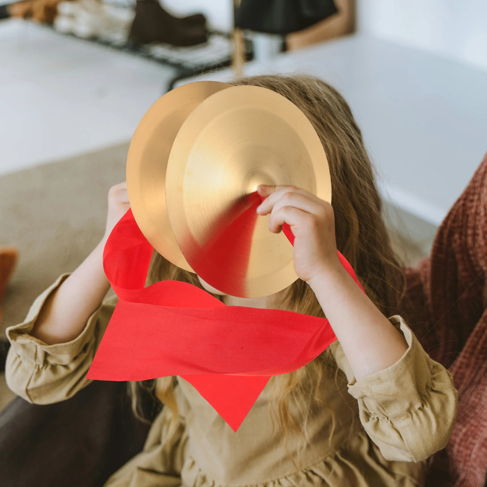 

Drum Cymbal Toys Cymbals Small Props Children Musical Instrument Polyester Hand for