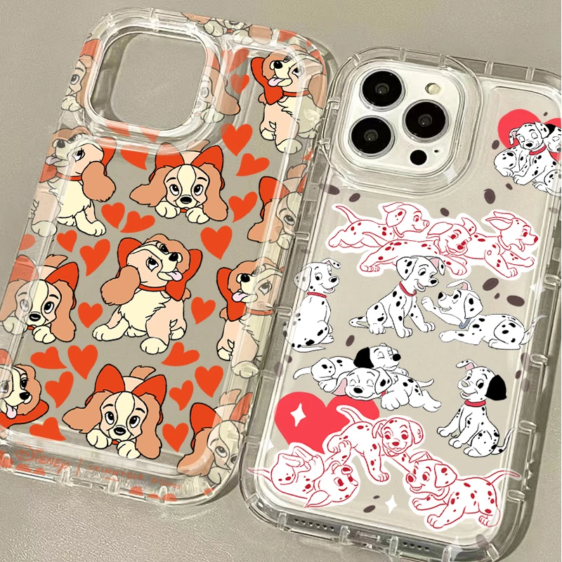 Disney Animal Cute Dog Rabbit Case For iPhone 16 15 14 13 12 11 Pro Max XS X XR 8 7 Plus SE 2020 Shockproof Clear Silicone Cover
