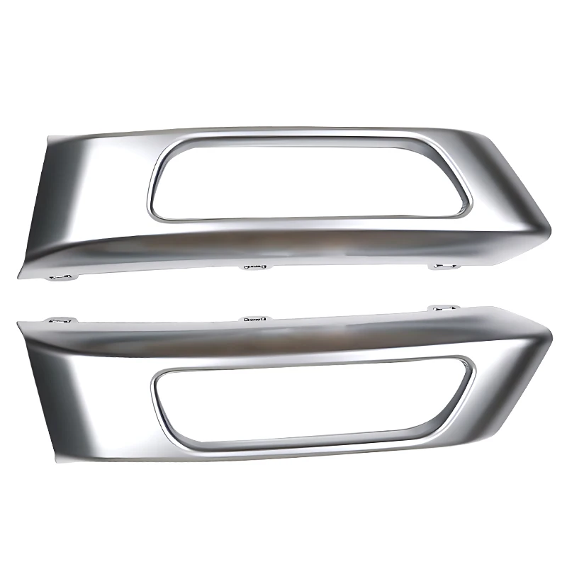 1 Pair Front Bumper Fog Light Cover Bezel Frame Silver ABS Fit for Land Rover Range Rover Sport L494 2014 2015-2017 LR045049