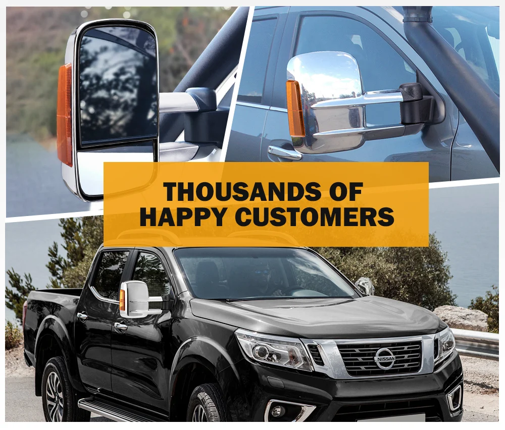 تمديد مرايا سحب الرؤية الخلفية الجانبية لنيسان نافارا D23 Np300 2015+