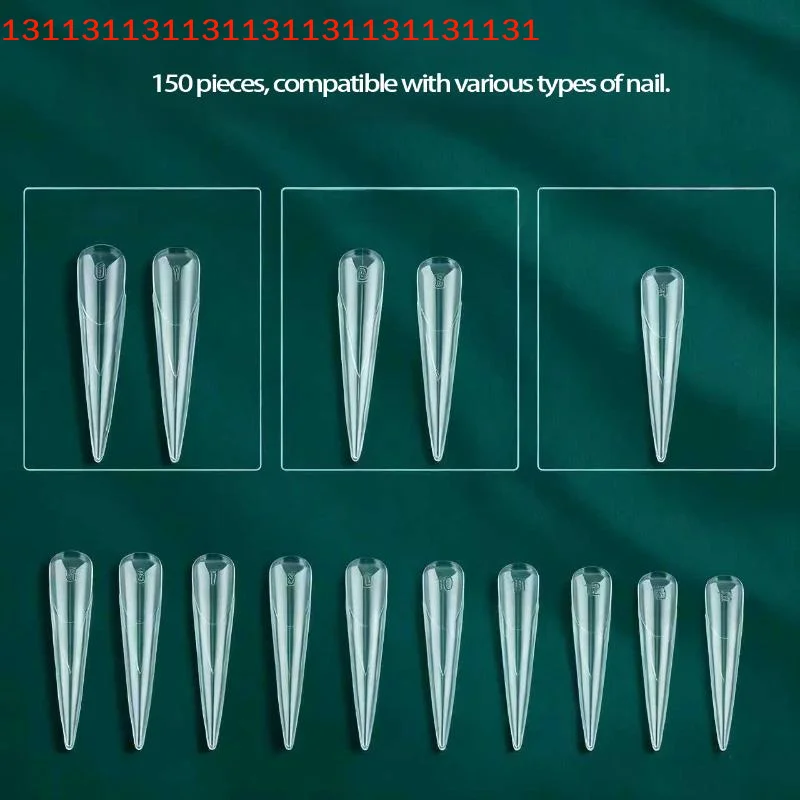 

Quick Build Manicure DIY Tools 150pcs Butterfly Nail Gel Extension Dual Forms Reusable Extended Length Molds