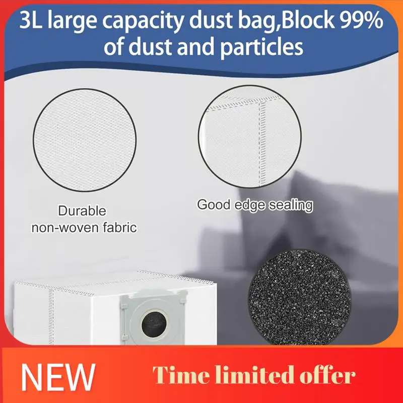 에코백스 X8 Pro 옴니/이디 S14 플러스 진공청소기 부품용 A006-액세서리 키트 (메인 브러시, 사이드 브러시, 필터, 롤러, 걸레, 먼지 봉투 포함)