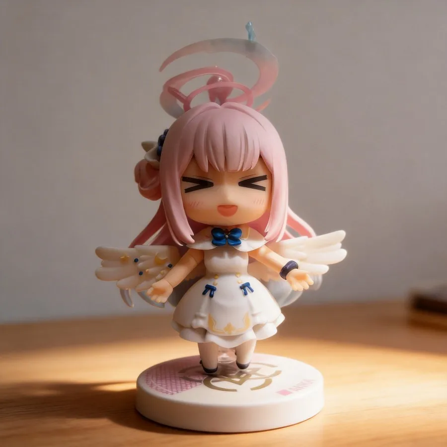 

Anime Figure Blue Archive Mika Misono Q Version Clay Model #2423 10cm Movable Action Doll With Three Face Parts