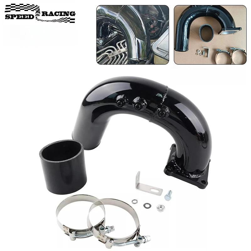 

EGR-1042-BK-XZ High Flow Intake Elbow Pipe for 2003-2007 Dodge Ram 5.9L Cummins Turbo Diesel Black Red Silver