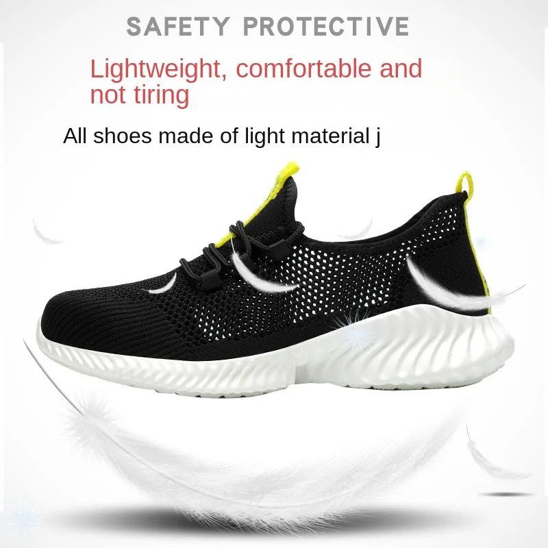 Summer breathable anti-smash anti-stabbing labor protection shoes Anti-slip wear-resistan work shoes safety shoes