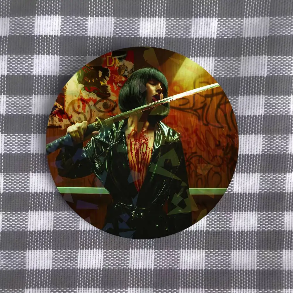 Band bad omens Badge Round Brooch Exquisit Enamel Lapel Pins for Gift Clothes Hat Backpack Accessorie