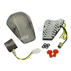 Waase – feu arrière pour Honda VTX1300 VTX1800 VTX 1300 1800 personnalisé 2002 e-mark, clignotants de frein, lumière LED intégrée