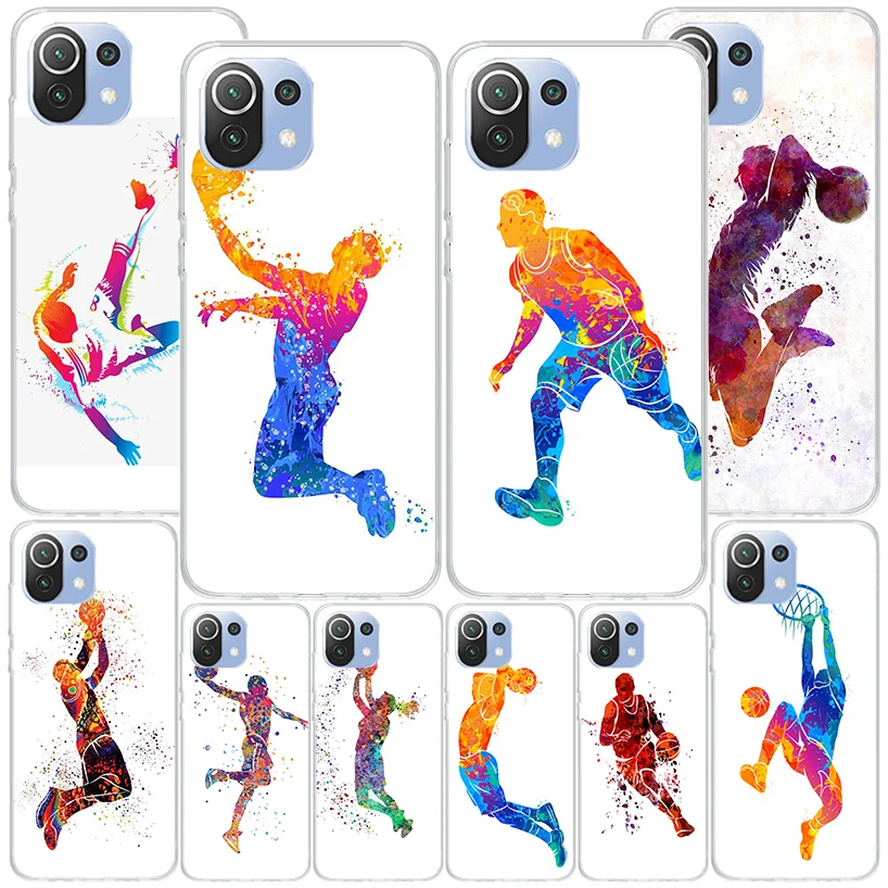 Basketball Basket Dunk Phnoe Case for Xiaomi Mi 11T 12T 10T 9T Pro 13 12 11 A3 11i 8 9 10 Lite 12X 5X 6X Unique Cover Coque