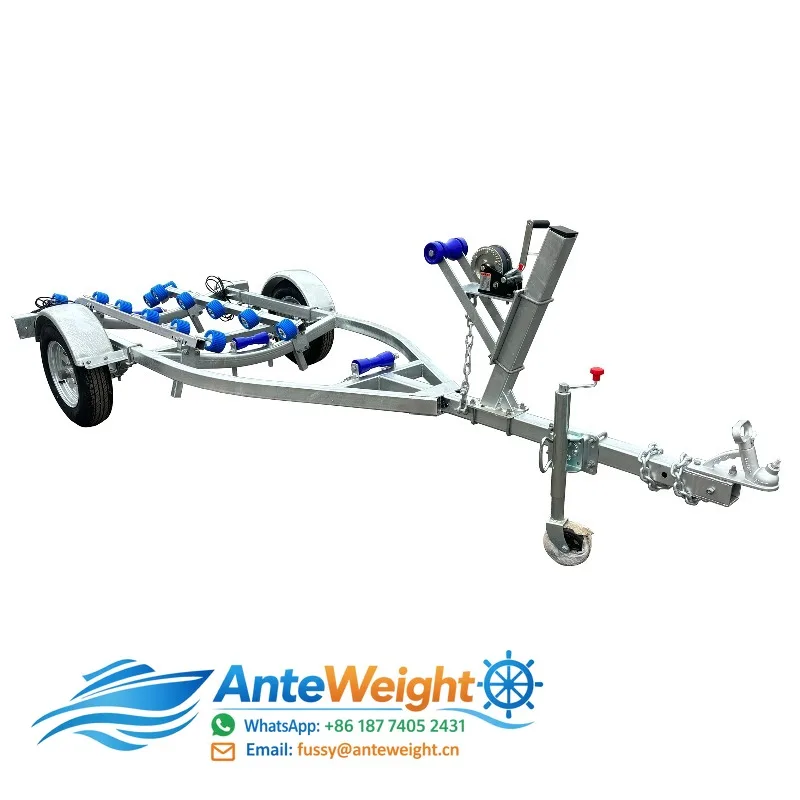 Small Size 3.9M Single Axle ATM 750kg Galvanized Jet Ski Trailer for Sale with Best Price
