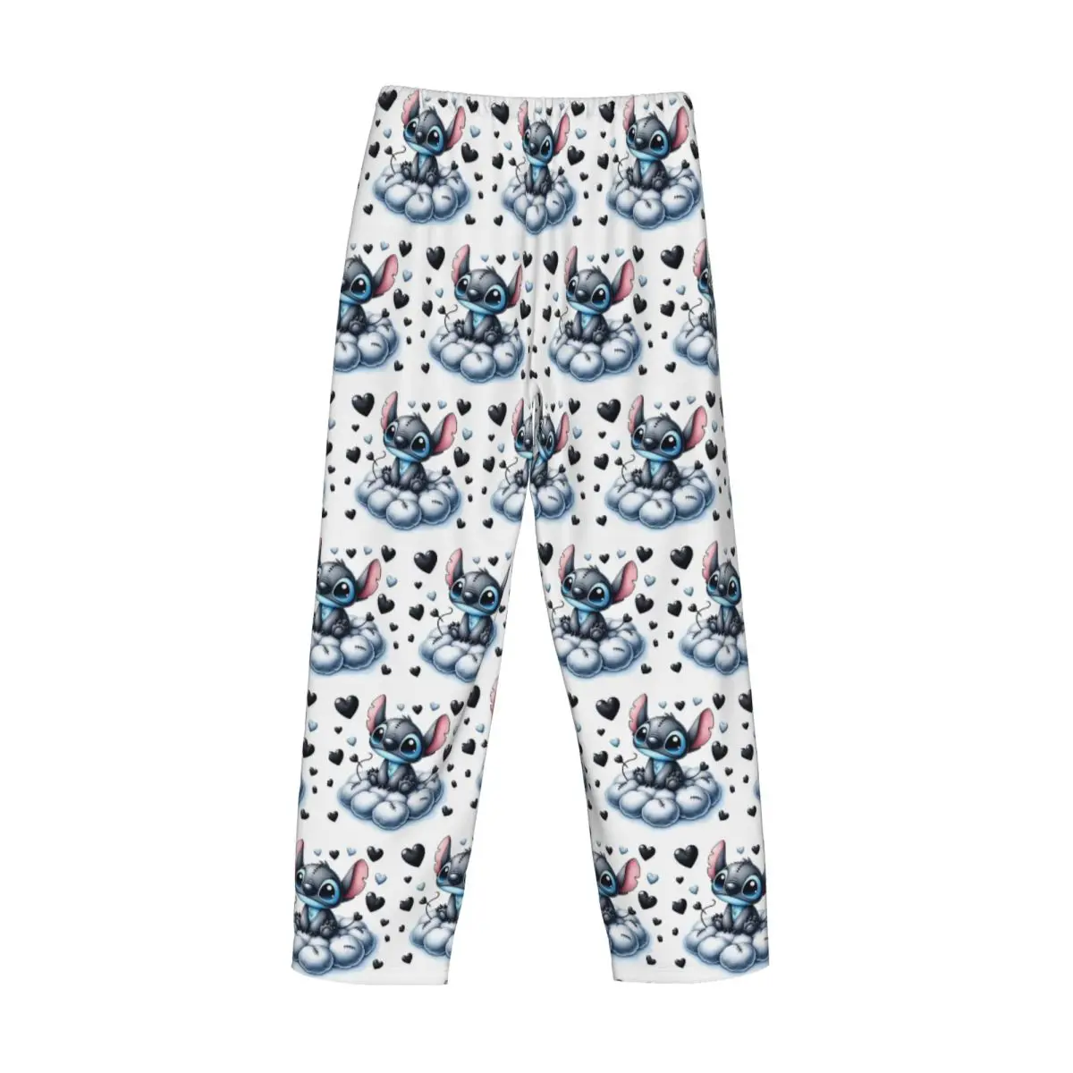 Pantalones de pijama de dibujos animados de Lilo y Stitch personalizados para hombre, pantalones de dormir con estampado de Anime, ropa de dormir con bolsillos