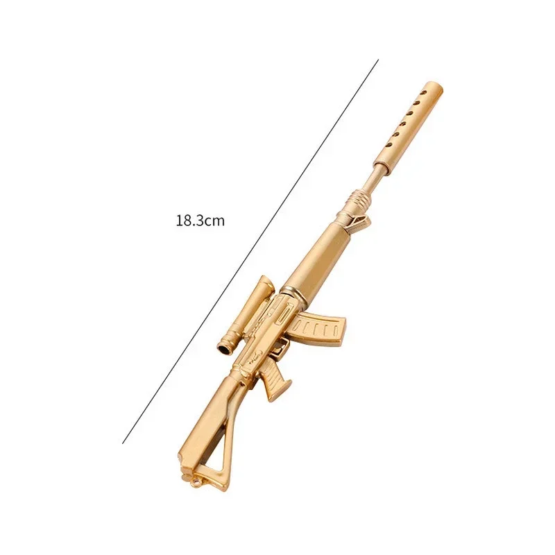 Bolígrafo Neutral con forma de máquina dorada creativa, tinta negra, suministros escolares y de oficina, papelería de aprendizaje