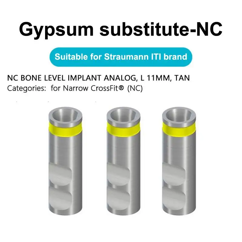 1 pièce, modèle analogique de laboratoire en alliage de titane pour fixation d'abutment dentaire Straumann, pour modèle numérique CAD/CAM, plateforme RC/NC