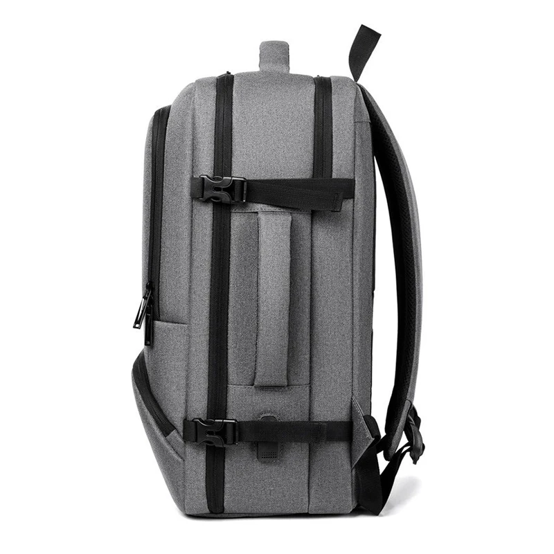 Schoolbag Men 17.3''Large Capacity Laptop Backpack USB Port Multi-functional Business Bags Outdoor Travel Bag Oxford Waterproof