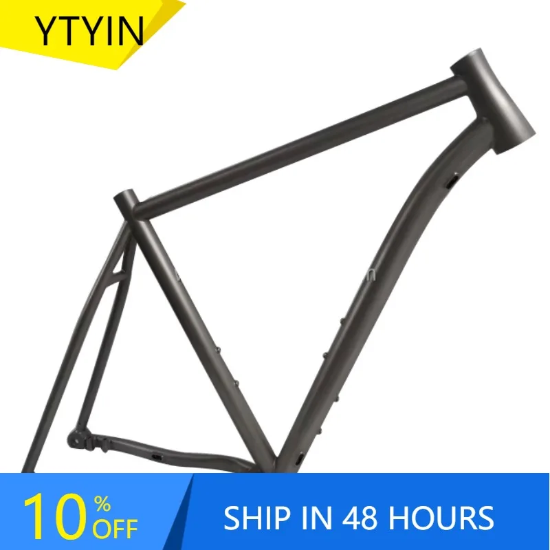 

YTYIN Outstanding Titanium 26er MTB Bike Frame with External Cable Routing