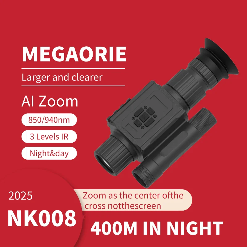 

Megaorei NK008 2025 New 1080P Night Hunting Scope Binoculars Hunting Camera Scope For Fishing And Hunting