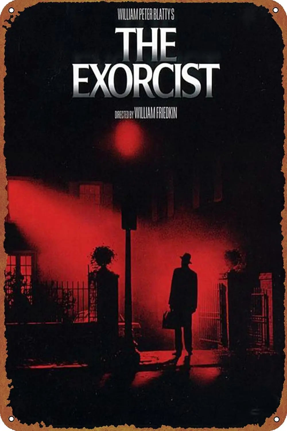 The Exorcist Movie Poster Metal Signs Vintage Bar Bathroom Kitchen Man Cave Garden Club Gift 12x8inch