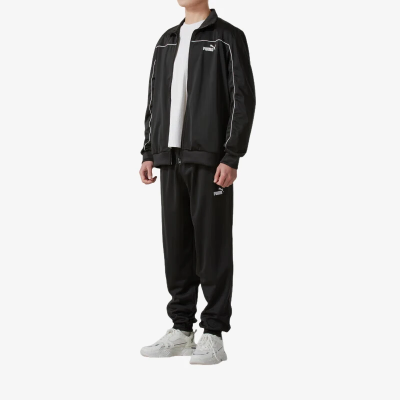 Puma Asli 2025 Musim Semi Pria Lari Latihan Gym Set Pakaian Olahraga 687653-01