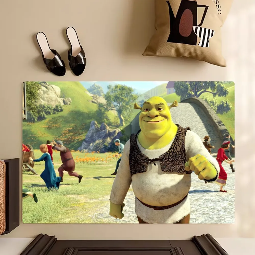 Beast Kingdom S-Shrek And Fiona Floor Mat Bedroom Kitchen Door Bath House Super Absorbent Foot Non-slip