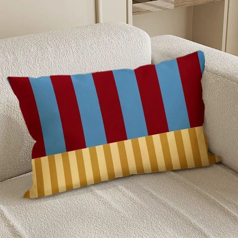 Retro Living Room Sofa Pillow Car Decoration Cushion Geometric Pattern High-End Feeling Bedroom Headboard Pillow Window 