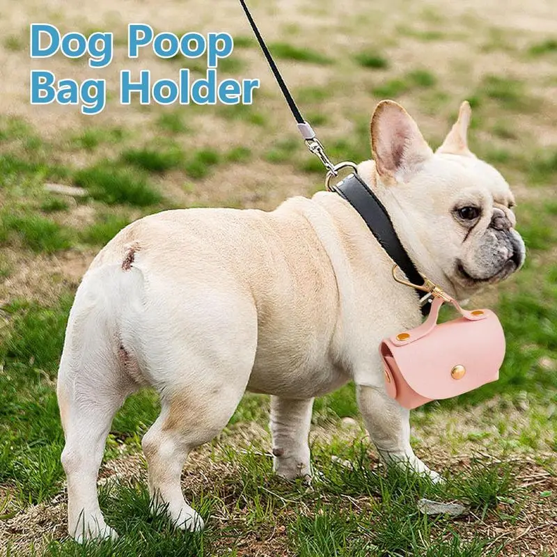 Dispenser Pouch For Poop Bag PU Poop Bag Holder For Dogs Dog Housebreaking Supplies Toilet Bags For Camping Scenic Spots Home